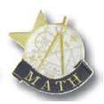 Academic Achievement Pin - "Math"